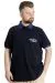 Big Size Mens Polo T-shirt SAILING 23344 Navy Blue