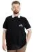 Big Size Mens Polo T-shirt GOOD TIMES 23345 Black
