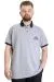 Big Size Mens Polo T-shirt HIGH 23346 Grey Melange