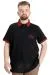Big Size Mens Polo T-shirt HIGH 23346 Black