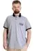 Big Size Mens Polo T-shirt LONDON 23350 Grey Melange