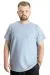 Big Size Mens T-Shirt Crew Neck Waffle 23401 Blue