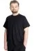 Big Size Mens Crew Neck Basic T-shirt WAFFLE 23401 Black