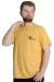 Big Size Mens Crew Neck T-shirt YAKUZA 23402 Hardal