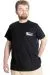 Big Size Mens Crew Neck T-shirt YAKUZA 23402 Black