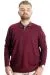 Big Tall Mens Polo Sweatshirt Velvet substitute Horse 23442 Burgundy