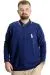 Big Tall Mens Polo Sweatshirt Velvet substitute Horse 23442 Indigo
