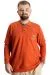 Big Tall Mens Polo Sweatshirt Velvet substitute Classic Sport 23444 Brick