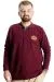 Big Size Sweat Velvet substitute Crown Of A King 23447 Burgundy