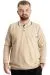 Big Size Sweat Polo Velvet substitute Mode 23448 Beige