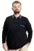 Big Tall Mens Polo Sweatshirt Velvet substitute Mode 23448 Black