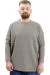 Big Size Mens Sweatshirt Crew Neck Long Arm WAFFLE 23460 Khaki
