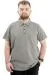 Big Size Mens T-shirt Polo MAN WAFFLE 23461 Khaki