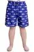 Man Swimming Short DESENLİ 23464 Navy Blue-White