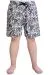 Man Swimming Short DESENLİ 23464 Black-White