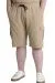 Big Size Mens Short Cargo Pocket WAFFLE 23500 Beige