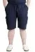 Big Size Mens Short Cargo Pocket WAFFLE 23500 Navy Blue