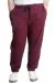  Sweatpants Elastic Leg Waffle 23501 Burgundy