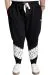 Big Size Sweatpants Garni Printed 23516 Black