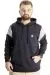 Big Size Mens Sweat Hood Kangaroo Pocket 23523 Navy Blue