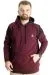 Big Size Mens Sweat Hood Kangaroo Pocket 23523 Plum