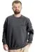 Big Tall Mens Polo Sweatshirt Velvet substitute Feelalive 23524 AntraMelange