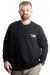 Big Size Mens Sweathirt Crew Neck Sweat 23525 Black