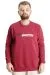 Big Size Mens Sweatshirt Crew Neck Man Official 23528 Burgundy