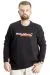 Big Size Mens Sweatshirt Crew Neck Man Official 23528 Black