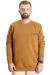 Big Size Mens Sweatshirt Crew Neck Mode 23529 Camel