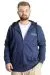Big Size Mens Sweat Hood Focus 23539 Indigo