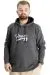 Big Size Mens Sweatshirt Hooded 23540 AntraMelange