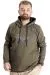Big Size Mens Sweatshirt Hooded 23540 Khaki
