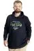 Big Size Mens Sweat Kangaroo Pocket Sorry 23541 Navy Blue