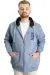 Big Size Mens Sweat Hood Push Your Limit 23543 Blue
