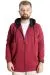 Big Size Mens Sweat Hooded Zipper Outsider 23547 Burgundy