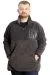 Big Size Mens Sweat Yarım Zipper Garnili Polar 23552 Smoked