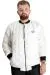 Big Size Mens Coat quilted 23600 White