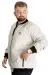 Big Size Mens Coat quilted 23600 Ecru