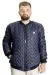Big Size Mens Coat quilted 23600 Navy Blue