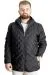 Big Size Mens Coat quilted 23602 Black