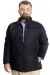 Big Size Mens Coat Süet 23625 Black