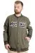 Big Size Mens College Coat My Field 23626 Khaki