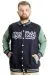 Big Size Mens College Coat My Field 23626 Navy Blue