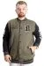 Big Size Mens College Coat Brooklyn 23627 Khaki