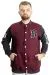 Big Size Mens College Coat Brooklyn 23627 Plum