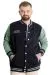 Big Size Mens College Coat Spor Ceket 23628 Navy Blue