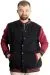 Big Size Mens College Coat Spor Ceket 23628 Black