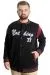 Big Size Mens College Coat Nothing 23630 Black