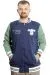 Big Size Mens College Coat Ceket 23631 Indigo